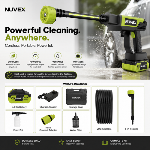 NUVEX Cordless PowerWash